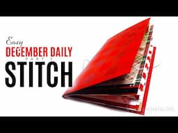 Let's STITCH PAGES in the EASY DECEMBER DAILY JOURNAL - Part 3