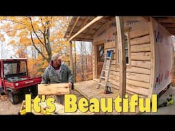 A Rustic Look: Siding Our Off Grid Cabin with Live Edge Wood