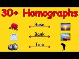 30+ Homographs | English Grammar (with example sentences)