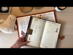 October flip through of my Hobonichi cousin avec feat. Some challenges this month