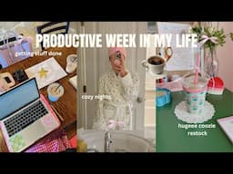 PRODUCTIVE WEEK IN MY LIFE VLOG: making new designs, iced coffee coozie restock, and cozy nights!