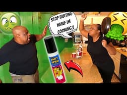 Spraying FART SPRAY In The KITCHEN While She's COOKING! *HILARIOUS PRANK REACTION* | MUST WATCH