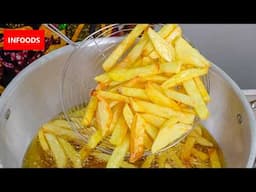 How to Make Perfect Crispy Fries | How to Cook Fries | French Fries Recipe | Infoods