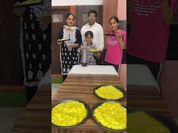 One bottle flip one kadhi chawal plate eating challenge #ranafamilychallenge #bottleflip #family