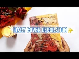 DIARY DECORATION IDEAS| DIARY COVER IDEAS | DIY | FABRIC Diary Cover | Wonderwithjelly