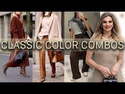 Fall 2024 Color Combos that look Classic, Expensive, and Sophisticated