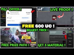 😱 Free 600 UC & Free Tekken 8 Prize Path | Free Material In Bgmi | How To Get Free UC In Bgmi