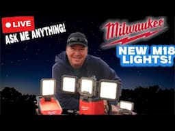 🔴 Livestream- Check Out The New Milwaukee M18 Lights!  Just Launched!