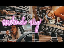 WEEKEND VLOG | sephora haul, pigging out 🍟 & clean with me! // How I spend the weekend *IN CHAOS*