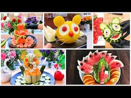 5 Watermelon Challenge - Super Salad Decoration Ideas - Christmas Party Food Ideas