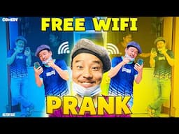 nepali prank | free wifi prank | new nepali prank | funny/comedy prank | alish rai new prank |alish