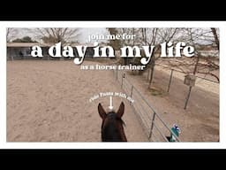 a day in my life as a horse trainer + ride pasta with me! (barn vlog #32)