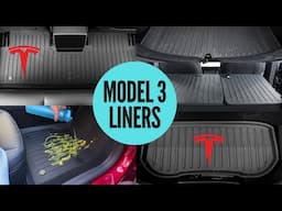 2024 Tesla Model 3 Highland: Floor Mats, Trunk Mats, & Seat Back Covers