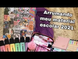 Arrumando Meu Material Escolar 2021!! (Tilibra, Capricho, Faber Castell)