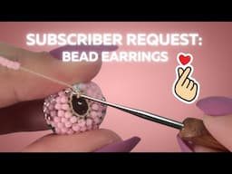 Helping a Subscriber with Beaded Earrings: Crochet Tutorial for Beginners 🧶✨