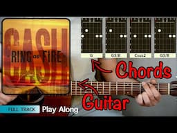 Ring of Fire ACOUSTIC Guitar Lesson - EASY Johnny Cash Tutorial