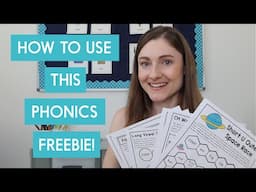 How to Use My Favorite (Free!) Phonics Resource for Independent Practice