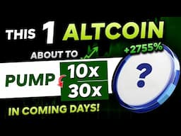 🛑 Last Chance to BUY - This 1 ALTCOIN About to PUMP 10x to 30x Profit in Coming Days | Bitcoin Pump