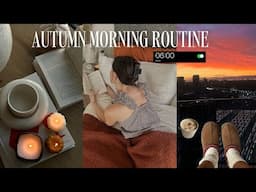 6am fall morning routine 🤎🕯️spend a cosy morning with me