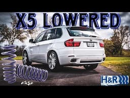 How To Install H&R Springs On a BMW X5. Lowering a E70 BMW X5