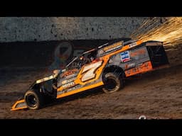 Sparks fly! A hard fought battle racing my dirt modified, trying to win it all!