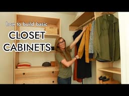 How to Build Basic Modular Closet Cabinets for a Small Walk In