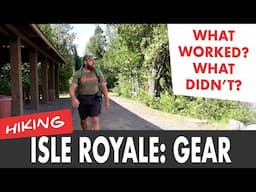 Isle Royale Gear Review