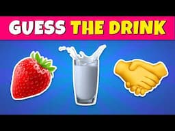 Guess The DRINK By Emoji? 🍹🧃🥤 Quiz Rainbow