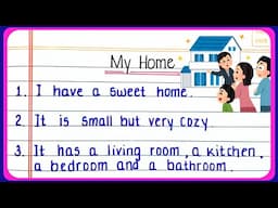 10 lines on my home in English | My home essay 10 lines in English | 10 lines on My house