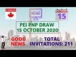 PEI PNP Draw 15 October 2020