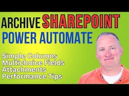 Archive SharePoint using Power Automate 🤩 Even the hard columns