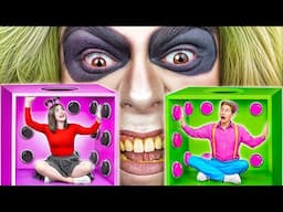 1000 मिस्ट्री बटन चैलेंज केवल 1 आपको भागने देता है साथ Beetlejuice Multi DO Challenge