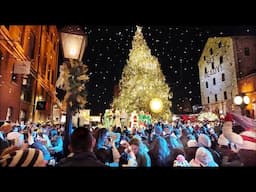 Christmas Tree Lighting in Toronto Distillery Winter Village 2024 Christmas Village walk