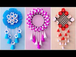 3 Easy and Beautiful Wall Hanging / Colour Paper Craft Home Decoration / DIY Simple WallMate Ideas