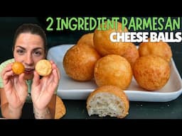 JUST TWO INGREDIENTS NEEDED FOR THESE! ITALIAN PARMESAN CHEESE BALLS!