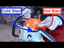 How to start a stihl chainsaw | The Proper Method ✅