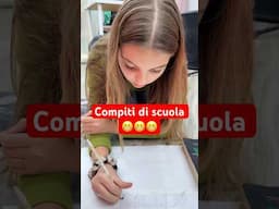 Compiti di scuola 😬 #chicamala #scuola #amelitvit