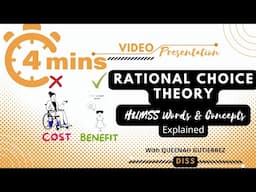 RATIONAL CHOICE THEORY in HUMSS Words and Concepts | Disciplines and Ideas in the Social Sciences