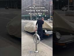 Wife SURPRISES husband with Porsche 911!