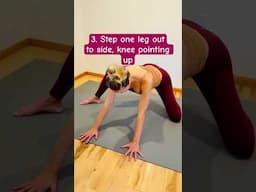 Deep hip stretch! Try this 🙌 #goddess #lizard #stretch