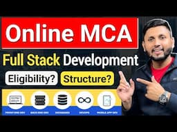 MCA in Full Stack Development | Salary? | Online MCA Admission | MCA Eligibility |MCA Specialisation