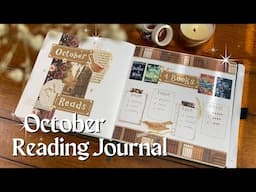 Fall Books + Reading Journal Spreads! 🍁 Cozy journal with me and book reviews🤍