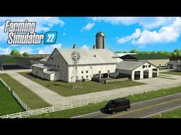 Building a Beautiful Corner Side Cattle Farm in Farming Simulator 22