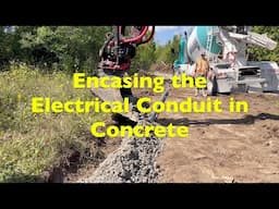 House Build Series #6: Encasing the Electrical Conduit in Concrete