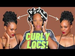 My First Flexi Rod Set on Thick Locs || Easy & Quick Tutorial || Get Ready With Me!