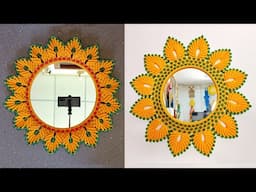 Macrame Mirror Wall Hanging | Easy Mirror Hanging Tutorial for Begginers | Macrame Flower