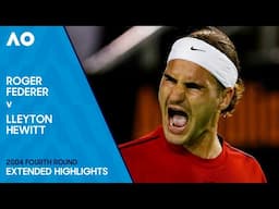 Roger Federer v Lleyton Hewitt Extended Highlights | Australian Open 2004 Fourth Round