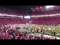 2019 Alabama vs Tennessee Player Entrance (New Bryant Denny Lights)