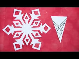 Paper Cutting Design For Christmas❄️ How to Make Snowflakes Out of Paper🎄 Video 24