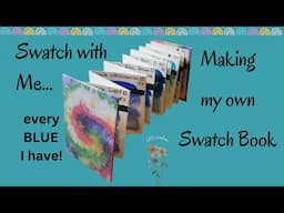 Watercolor Swatch Book/Swatching all of my Blue Paints